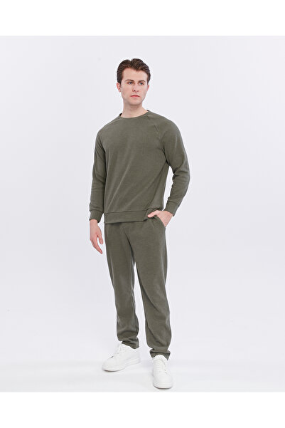 YHGTEKSTİL Waffle Fabric Men's Pajamas Suit