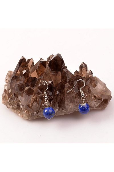 Taş Sandığı Lapis Lazuli Stone Earrings