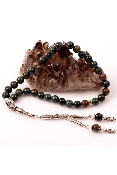 Taş Sandığı Blood Stone Rosary (8 mm)