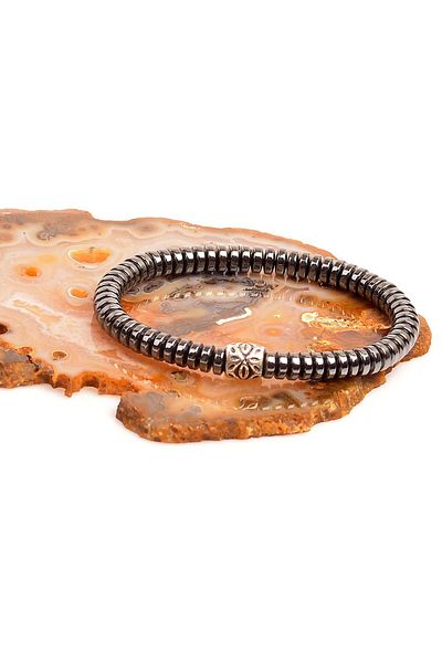 Taş Sandığı Hematite Stone Bracelet - 2*6 mm