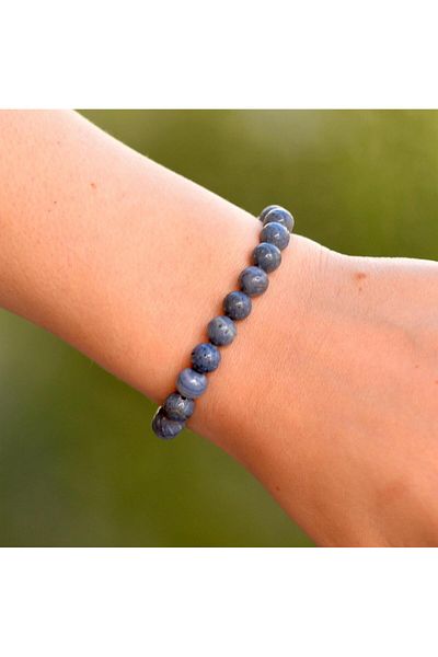 Taş Sandığı Blue Coral Stone Bracelet - 8 Mm