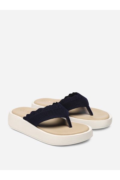 GNIST By Styli Knitted Strap Thong Slippers