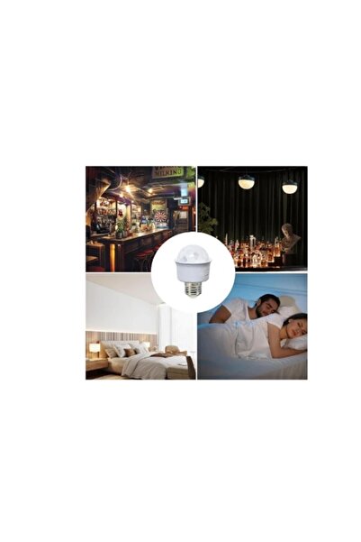 gaman Rengarenk Görüntü İçin Gece Lambası RGB Işıklı  Desenli Disko Parti Eğlence Ampülü E27 Duyulu 3W