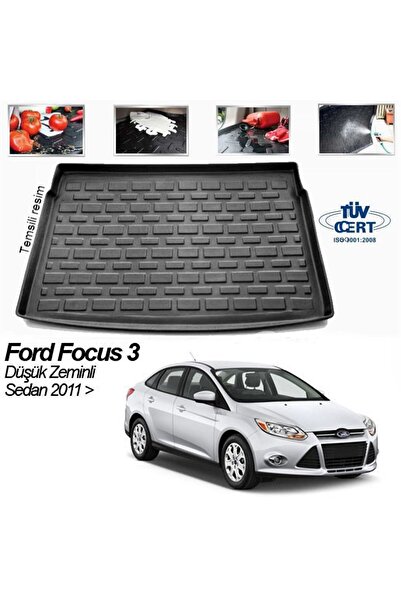 Leader Ford Focus 3 Sedan Bagaj Havuzu Paspası 2012-2015