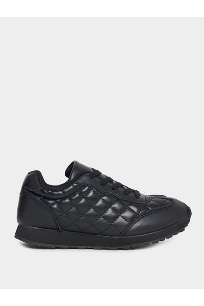 Styli Quilted Look Lace-Up Shoes