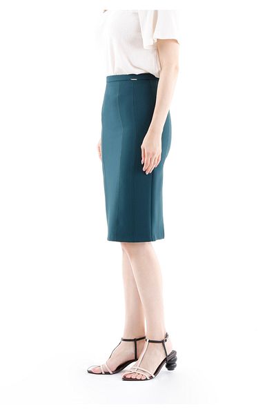 Guzella High Waist Double Slit Zippered Mini Pencil Skirt
