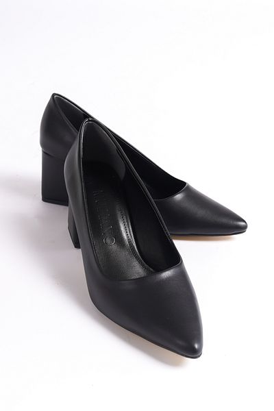 Mubiano Mbzfr600-s Toc bloc pentru femei, 6 cm, vârf ascuțit, pantofi cu toc stiletto și negru