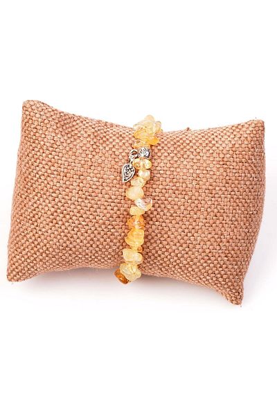 Taş Sandığı Citrine Stone Unshaped Bracelet - for Money Handling