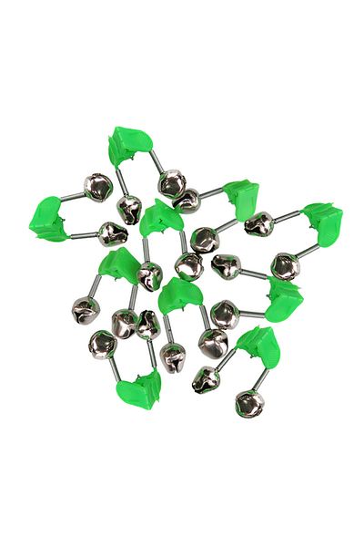 KOQZM 10pcs 10 Pcs Fishing Accessories Plastic Clip Snap Fish Bells Fishing Rods Special Double Ring Fishi