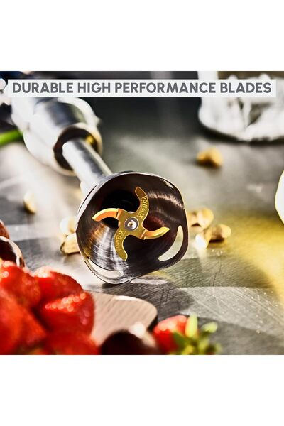 Moulinex خلاط يدوي | إنفيني فورس | ١٢٠٠ واط | ملحقات | فضي/أسود | ستانلس ستيل/بلاستيك