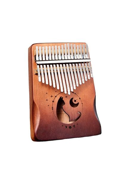 Choice 17 Keys Cat 17 21keys Kalimba Thumb Piano Solid Wood Veneer Keyboard Musical Instrument Kalimba Fing