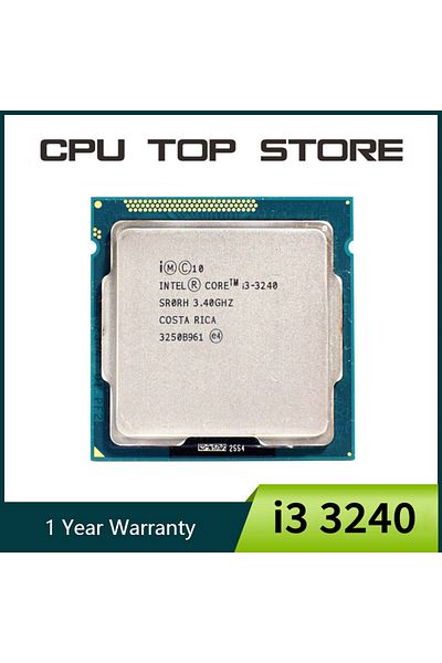 Intel معالج وحدة المعالجة المركزية Core i3 3240 ثنائي النواة بتردد 3.4 جيجاهرتز وذاكرة تخزين مؤقتة 3 ميجابايت LGA 1155