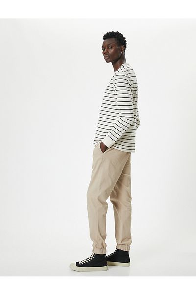 Koton Beige Men's Trousers - 5wam40005hw