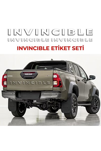 Universal TOYOTA INVINCIBLE ETİKET SETİ