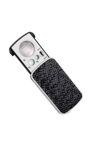 Choice1 black Slide-Out Jewelry Loupe Magnifier 30X 60X 90X Jewelers Loupe Ma...