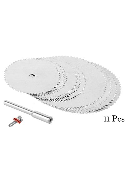 Choice Galacok 11 Pcs Mini Circular Saw Blade Electric Grinding Cutting Disc Rotary Tool for Metal Cutte...