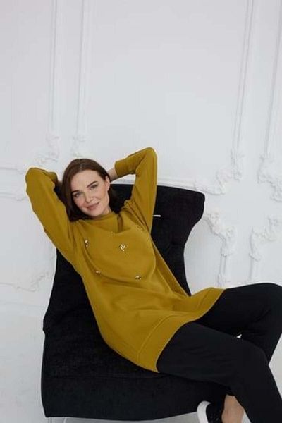 Moodbasic MB21.258 MOODBASIC COLORED STONE EMBROIDERED TUNIC