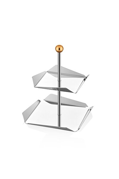 Narin Punto Kare İkramlık Stand - Büyük