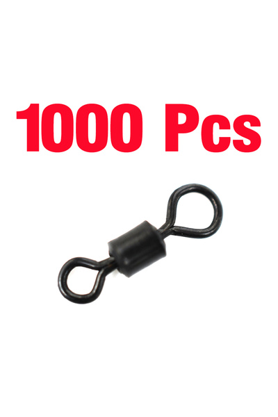 MNFT 1000 قطعة من MNFT دوارة برميلية دوارة سوداء غير لامعة موصلات سمك الشبوط ...