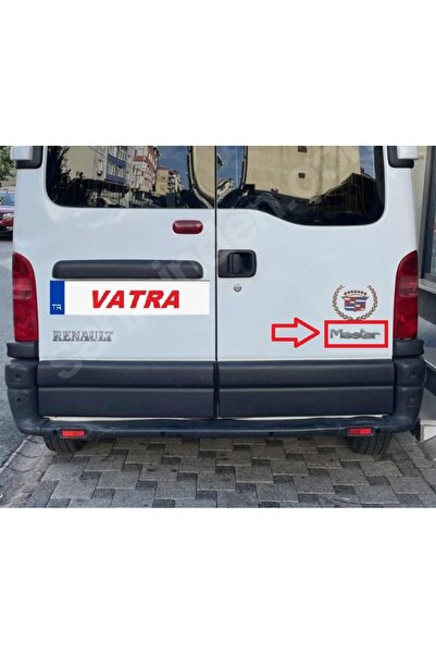 EDEXPORT Master 2.5 dCi (12.6 m3) Uyumlu Renault ve Master Krom Bagaj Yazısı