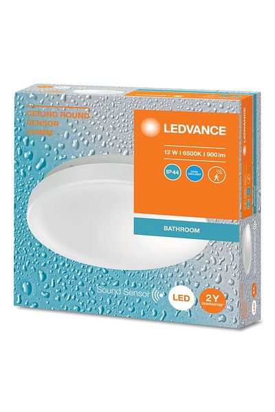 Ledvance 12W 2700K 900Lm Yellow Led Plafonier with Ip44 Sensor