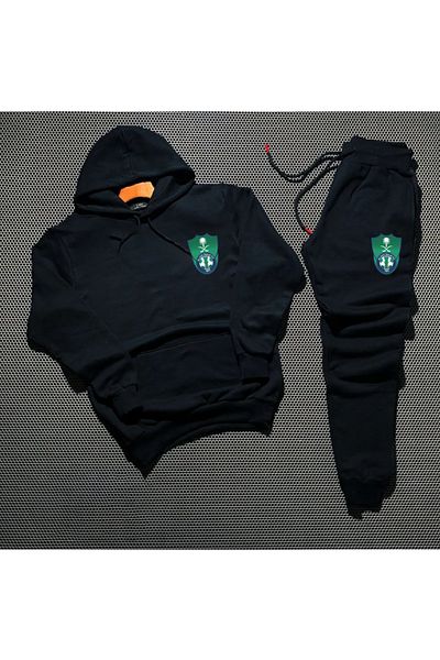 Pisa Art Al Ahli Saudi Arabia - Hooded Sweatpants 2-Piece Combination, Adult and Children Special Design