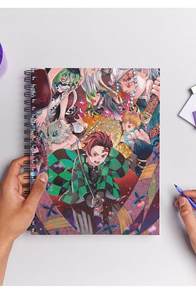 Home Demon Slayer Tanjiro Spiral Notebook A5 (50 Sheets)