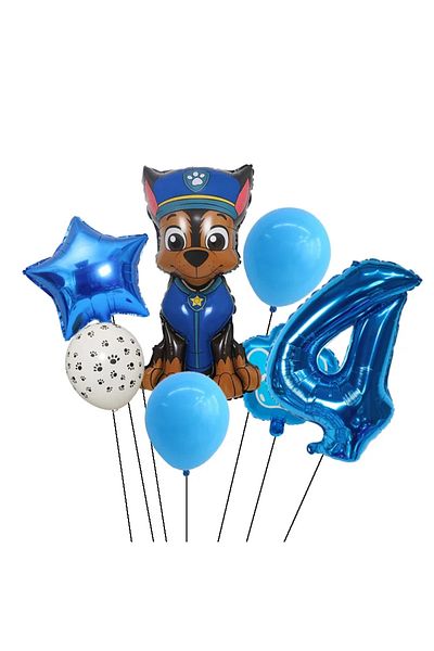 PAW PATROL Set 7pcs Party Balloon Figure Sky Chasing Dog Aluminum Film Balloon Boy Girl Birthday Par