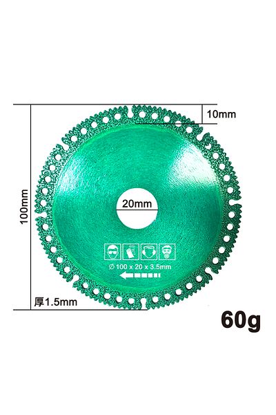 Choice 1pc Cutting Blade Multifunctional Composite Angle Grinder Brazing Cut Blade Dry Slicing Ceramic Tile
