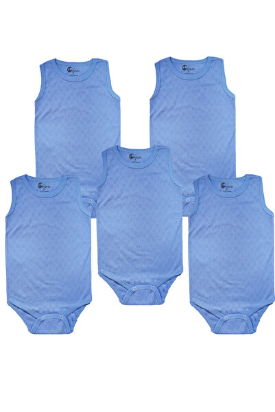 Generic Brand Large Size 5 Pieces Children's Bodysuit with Snaps on the Botto...