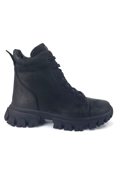 Mammamia Καθημερινές μαύρες μπότες Nubuck 4065 22kb