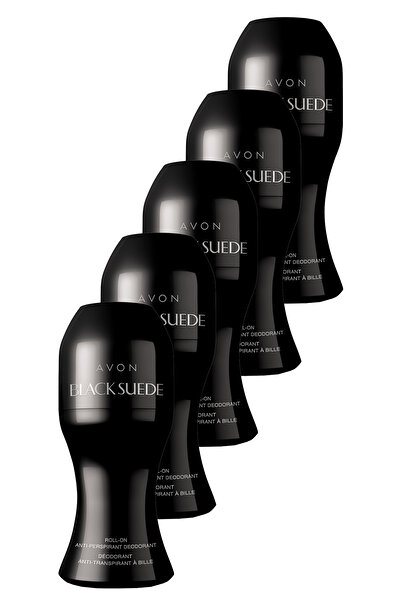 AVON Black Suede Erkek Rollon 50 Ml. Beşli Set