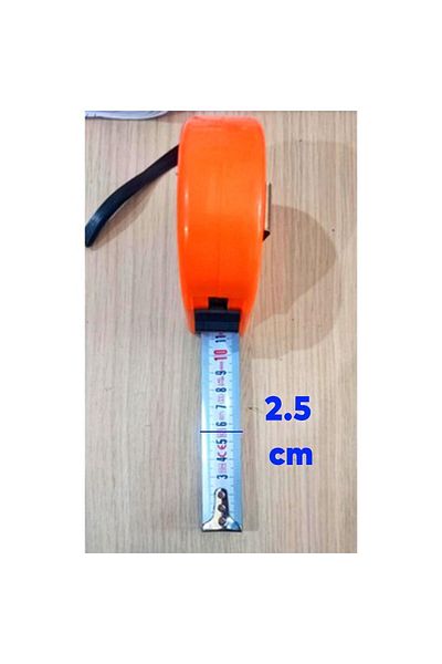 Badem10 Bandă de măsurare (10 METRI X 25 MM) Bandă de măsurare pentru măsurarea dimensiunilor din metal dur, acoperită cu plastic