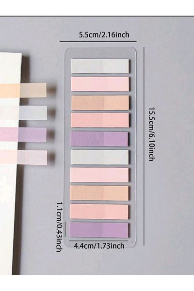 Mansura 200 Sheets Post-It Adhesive Note Paper - Index Sticker Index
