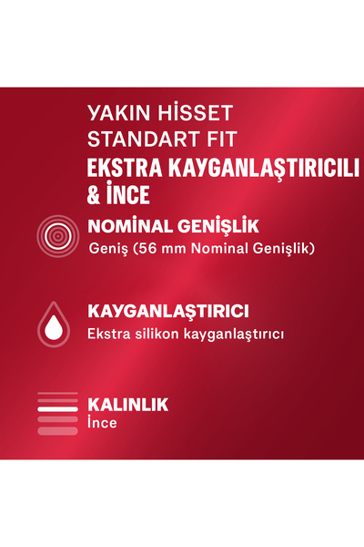 Durex Yakın Hisset İnce Prezervatif 30'lu + Durex Intense Uyarıcı Jel 10ml, Büyük Fırsat Paketi