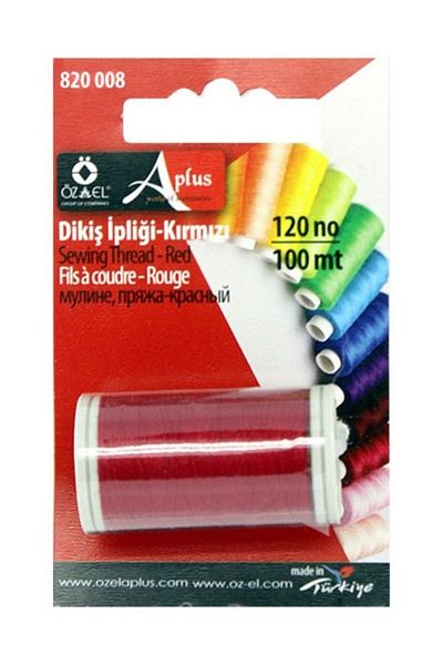 ÖZ-EL AŞ 100 Mt Red Mini Spool - Sewing Thread