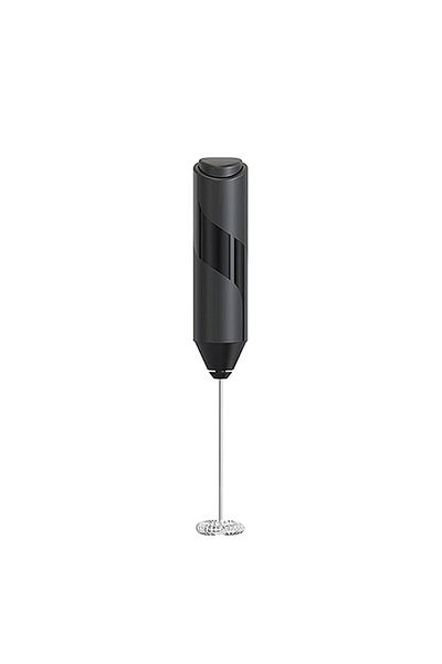 Choice Black Electric Milk Frother Coffee Maker Handheld Whisk Beater Foam Maker Drink Mixer With Stand Kit