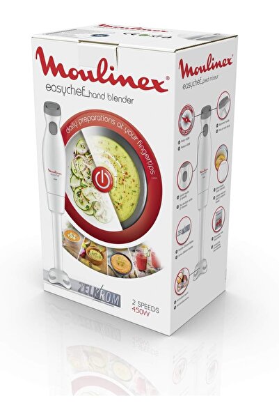 Moulinex خلاط يدوي من إيزي شيف | ٤٥٠ واط | سرعتان | قاعدة بلاستيكية