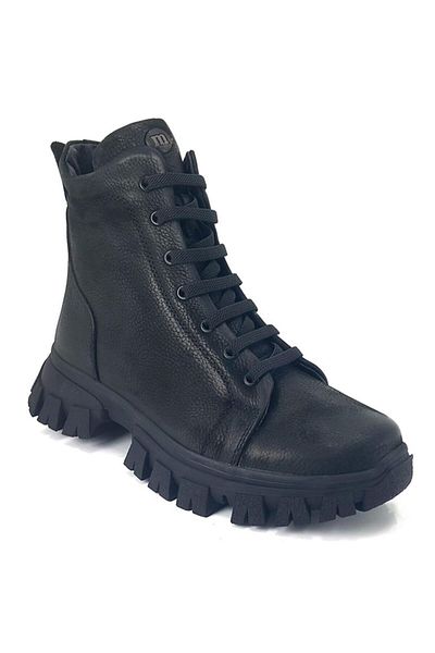 Mammamia Καθημερινές μαύρες μπότες Nubuck 4065 22kb