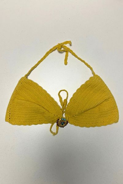 Uretti - Aslı 5776 Handmade Yellow Bikini Set