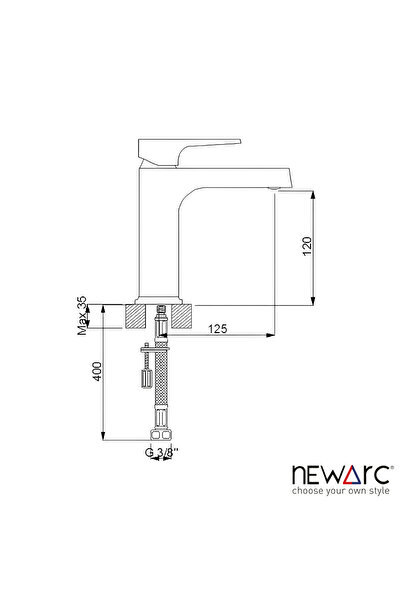 Newarc Aqua Gold Sink Faucet 941528