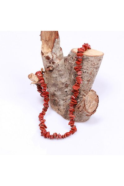 Taş Sandığı Jasper Stone Unshaped Necklace