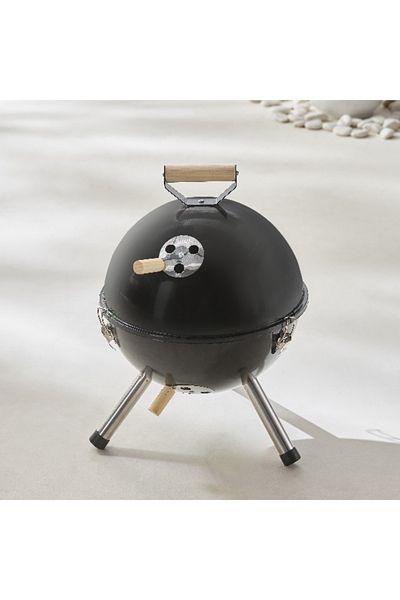 Home Box BarbeQ Round Charcoal Griller - 33x17 cm