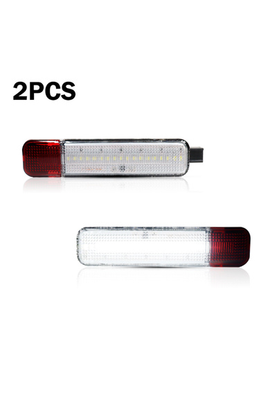 Choice3 2pcs white JDM Side Door Courtesy Light Assemblies For GM Trucks SUVs...