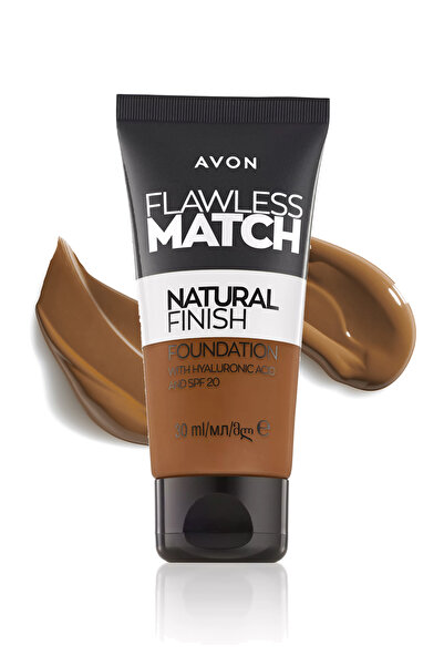 AVON Flawless Match Natural Likit Fondöten - 430N Deep Tan