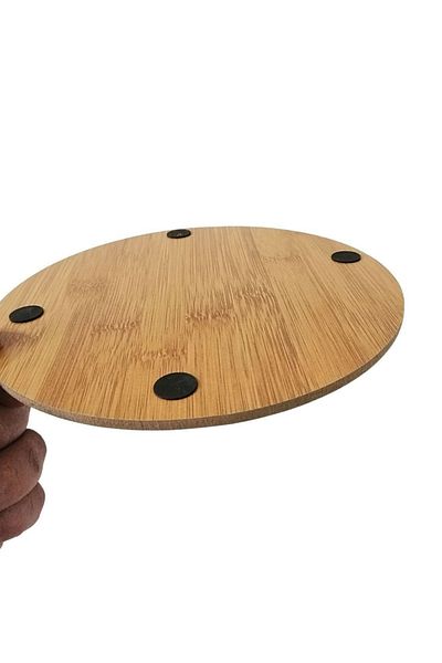 BARENDA 2 Pieces Round Trivet Bamboo - Luxury a Quality Wooden Dowry Gift