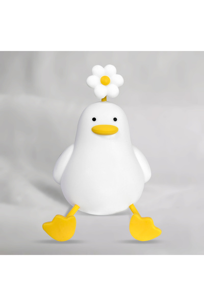 Choice WHITE New Design LED Dimmable Flower Duck Night Lamp Lamp USB Recharge...