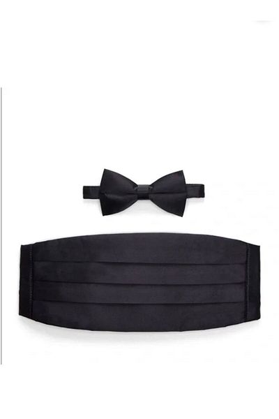 pako lorente Wedding and Invitation Bow Tie Handkerchief and Girdle Set