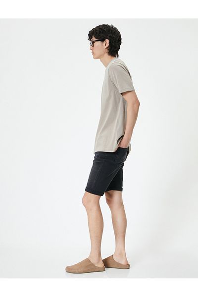 Koton Jeans- und Canvas-Shorts für Herren