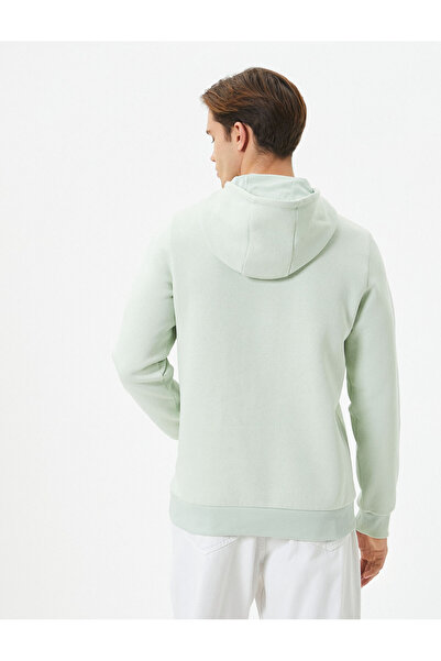 Koton Φούτερ με κουκούλα College - Λεπτομέρεια τσέπης καγκουρό